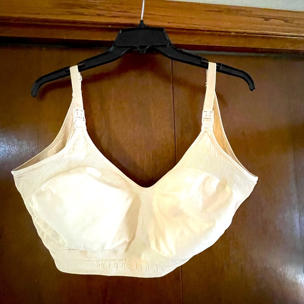 Two Nursing and pumping bras.